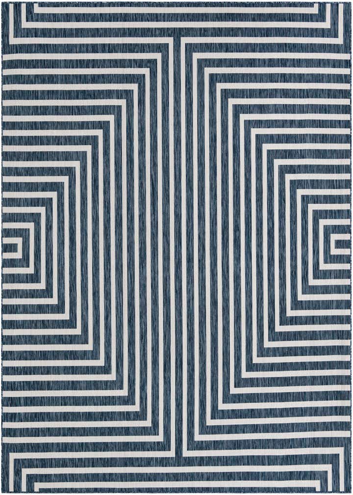 10' x 10' Easy-Clean Modern Indoor / Outdoor Square Rug