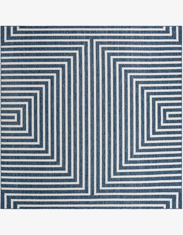 12' x 12' Easy-Clean Modern Indoor / Outdoor Square Rug