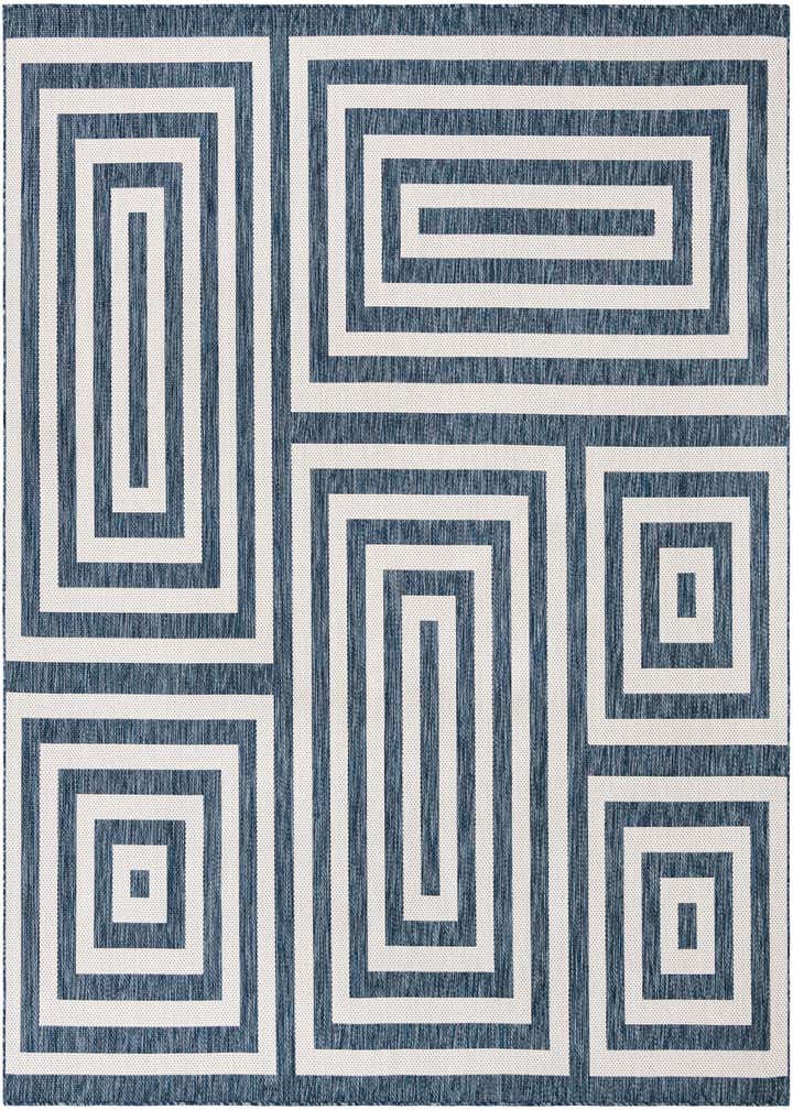 10' x 10' Easy-Clean Modern Indoor / Outdoor Square Rug