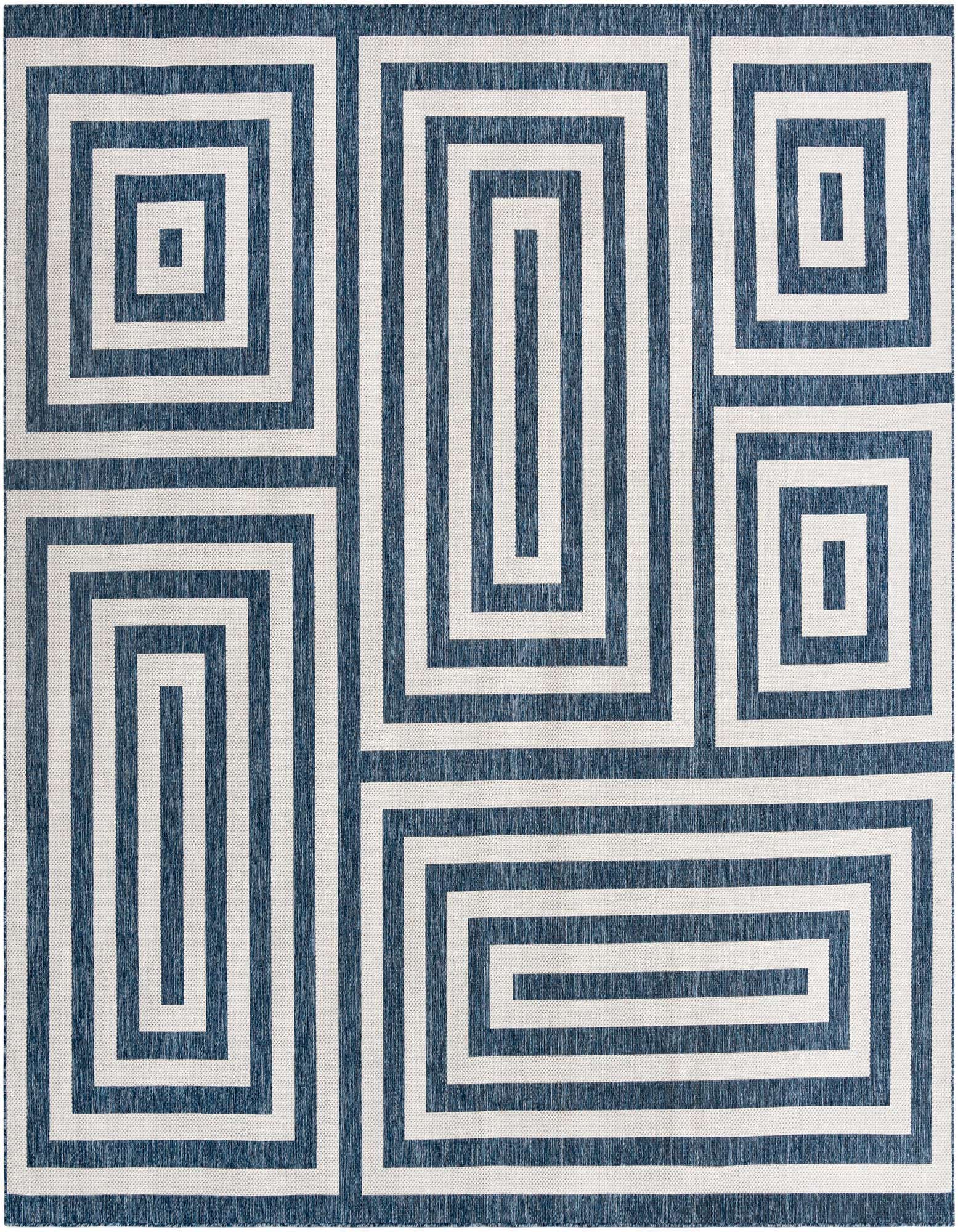 12' x 12' Easy-Clean Modern Indoor / Outdoor Square Rug