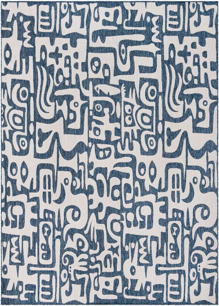 10' x 10' Easy-Clean Modern Indoor / Outdoor Square Rug