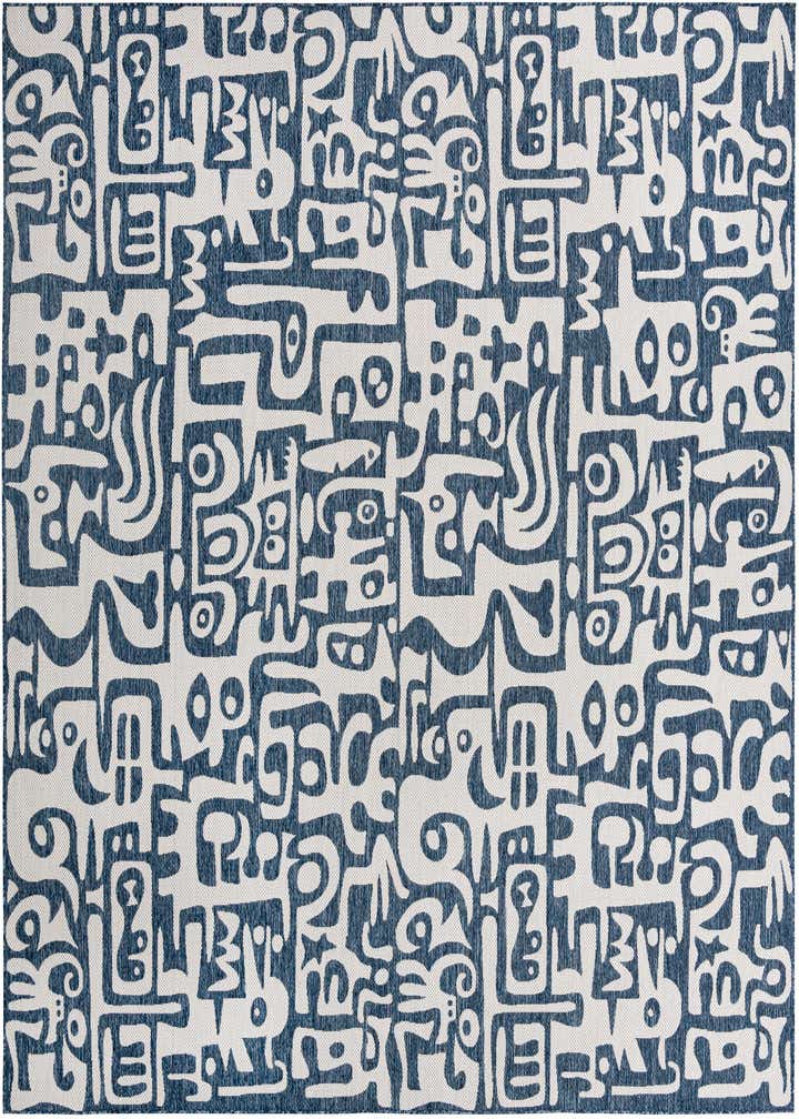 12' x 12' Easy-Clean Modern Indoor / Outdoor Square Rug