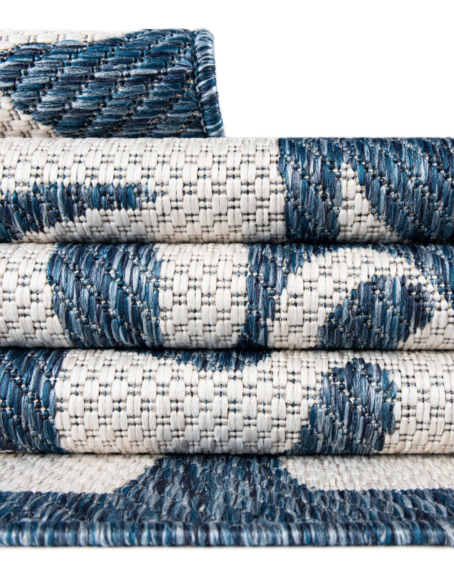 13' x 13' Easy-Clean Modern Indoor / Outdoor Square Rug