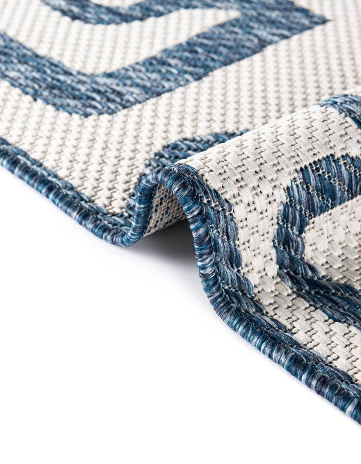 Detail image of 13' x 13' Easy-Clean Modern Indoor / Outdoor Square Rug