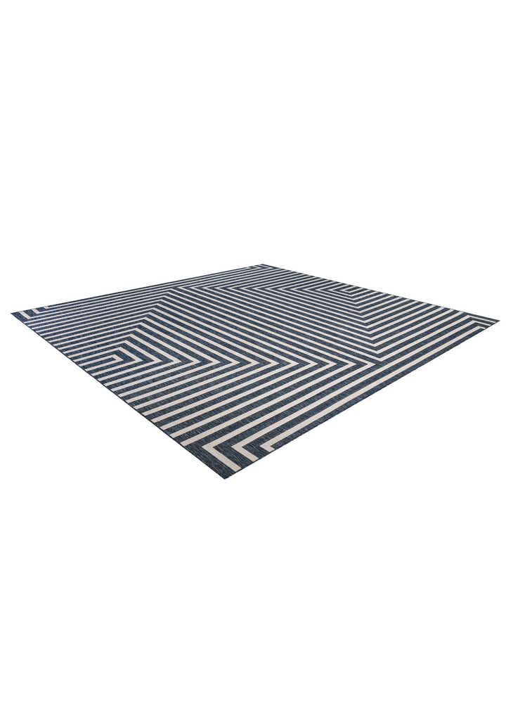 13' x 13' Easy-Clean Modern Indoor / Outdoor Square Rug