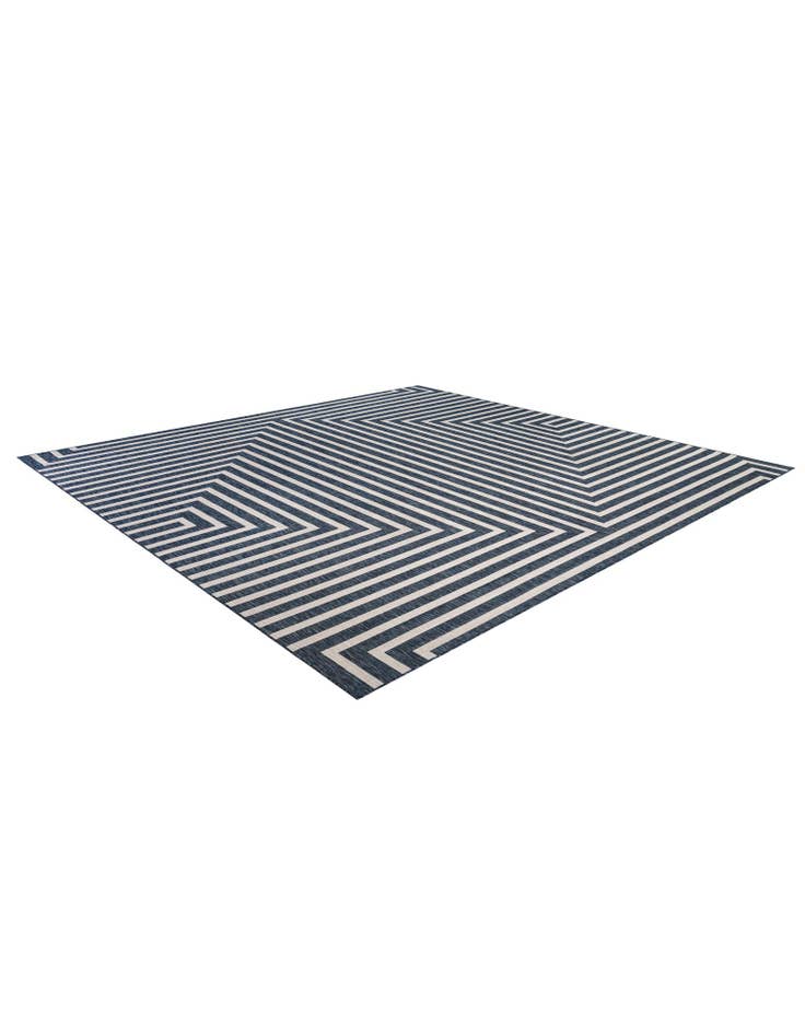 Detail image of 13' x 13' Easy-Clean Modern Indoor / Outdoor Square Rug