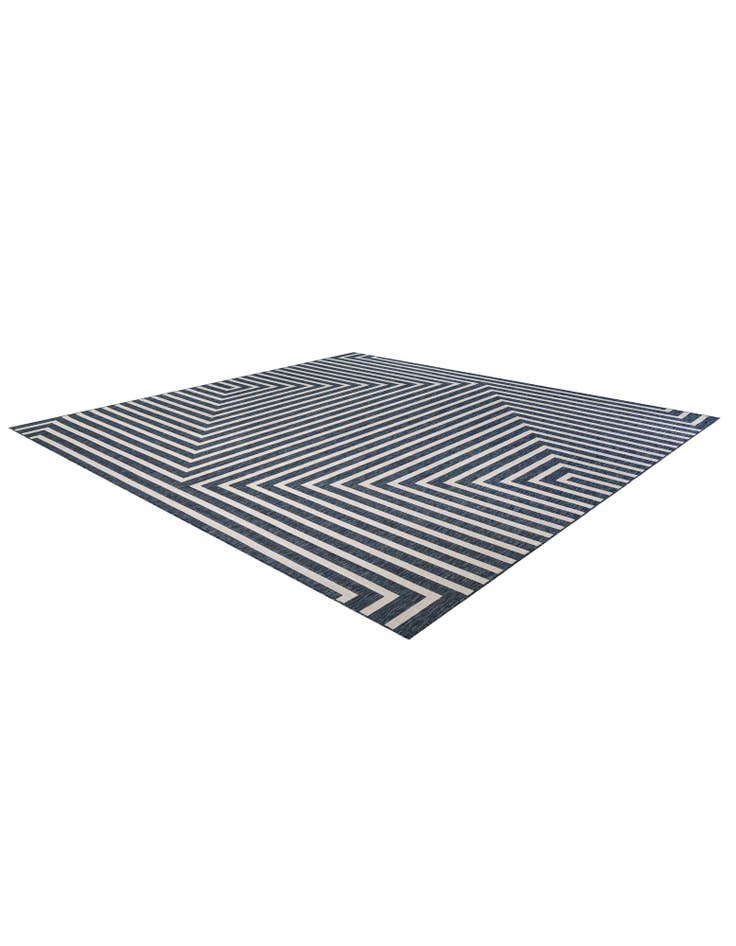 Detail image of 13' x 13' Easy-Clean Modern Indoor / Outdoor Square Rug