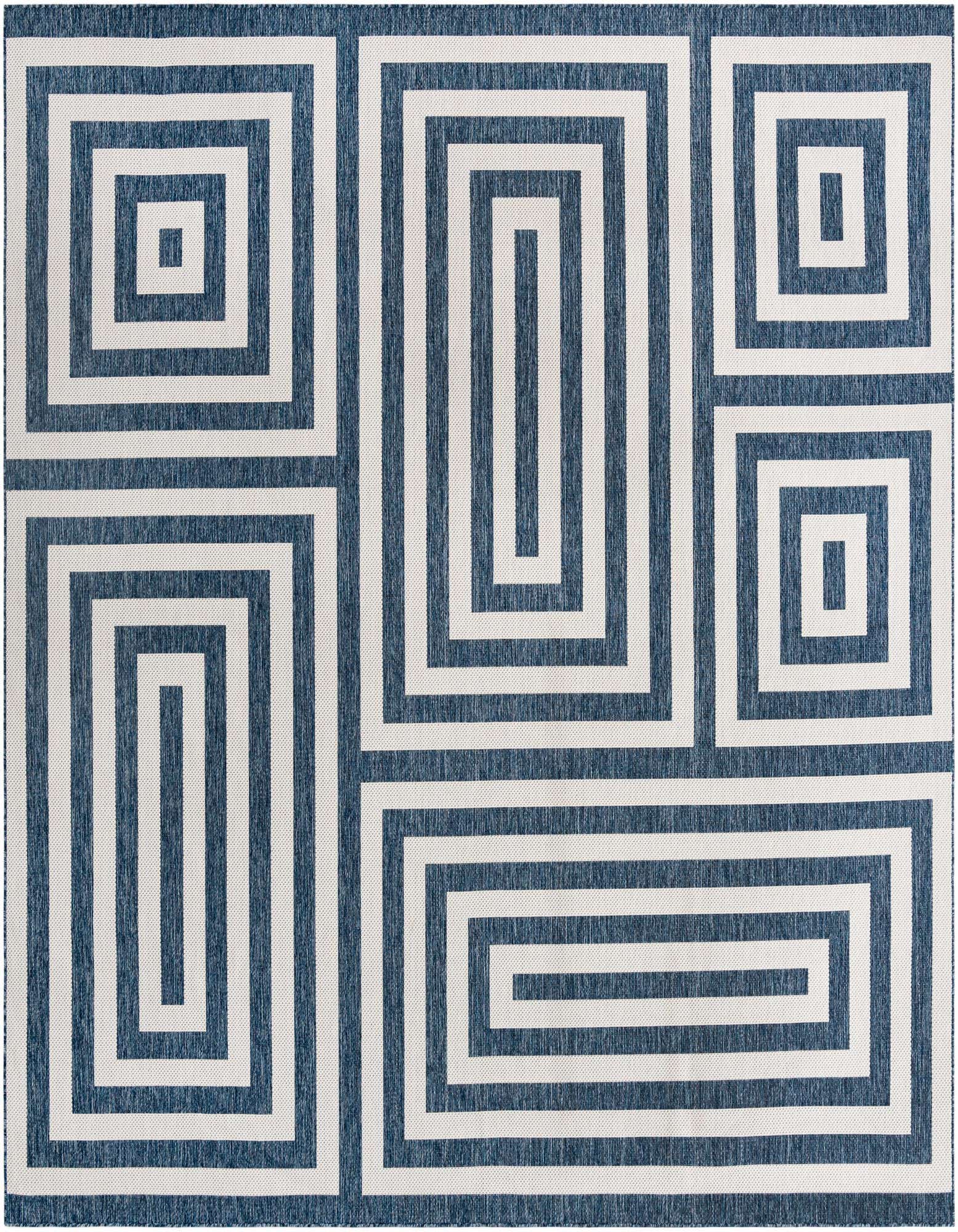 13' x 13' Easy-Clean Modern Indoor / Outdoor Square Rug