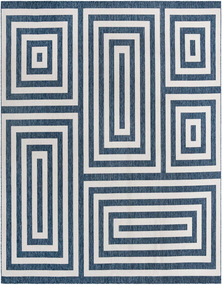 Detail image of 13' x 13' Easy-Clean Modern Indoor / Outdoor Square Rug