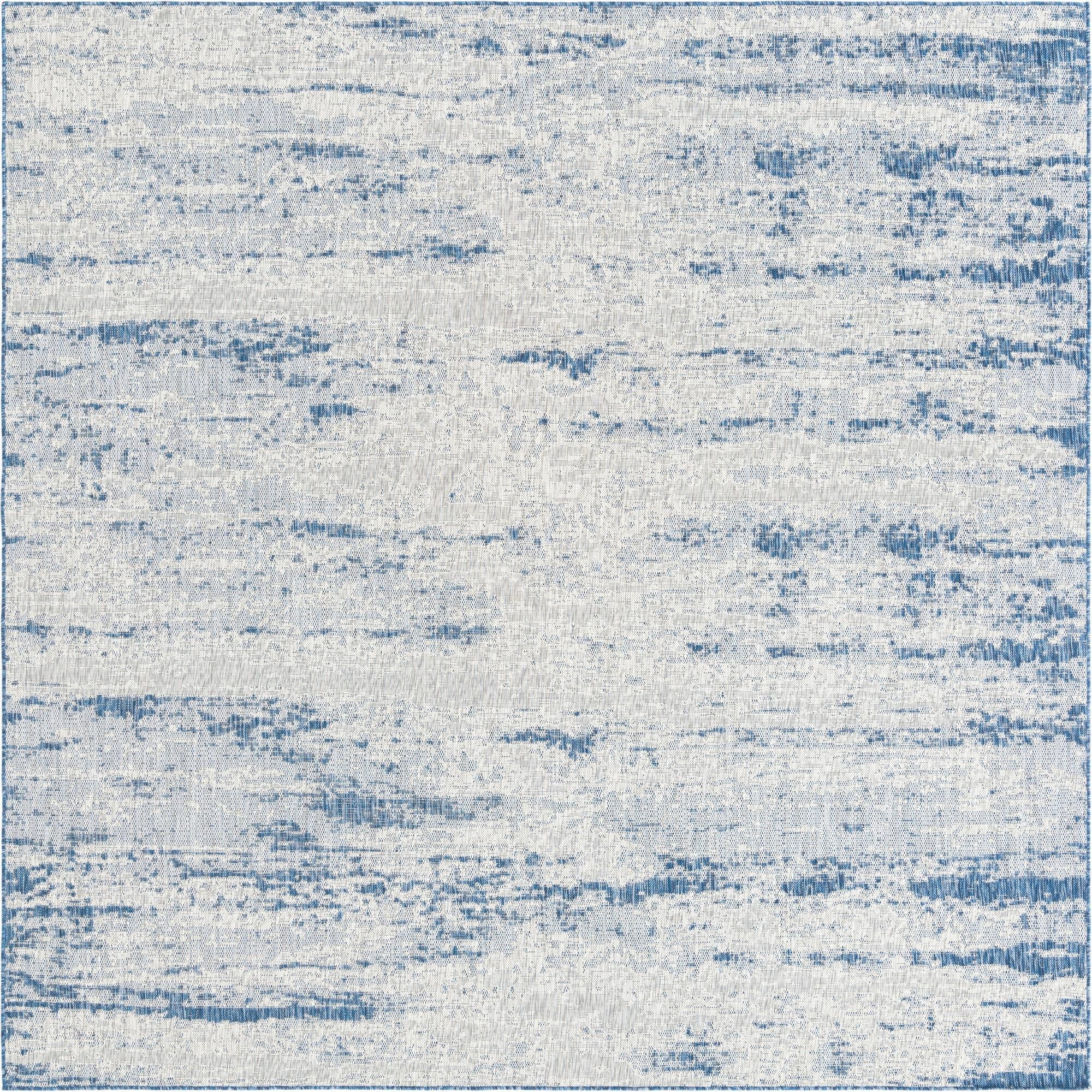 10' x 10'  Washable Modern Indoor / Outdoor Square Rug