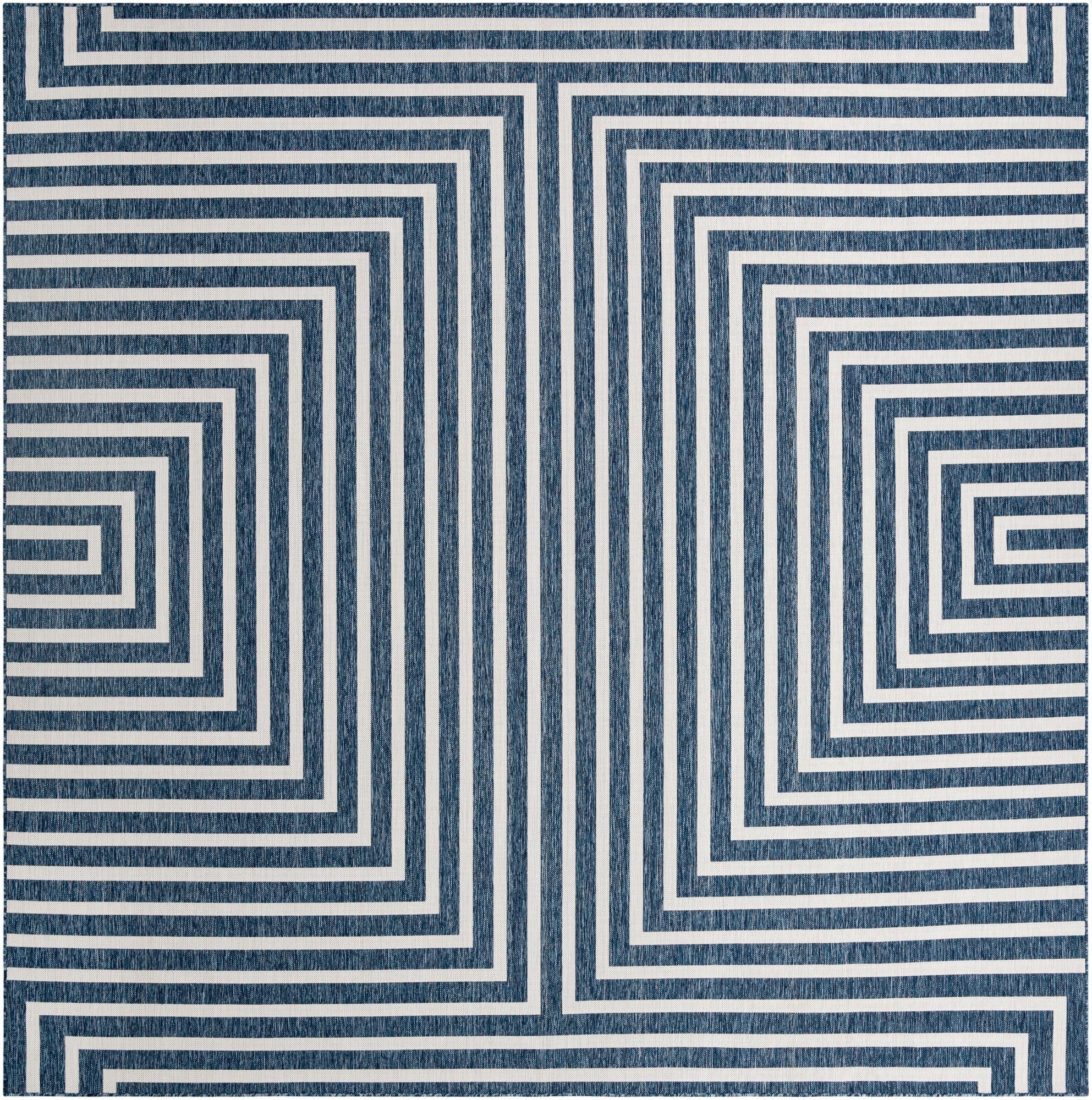 12' x 12'  Washable Modern Indoor / Outdoor Square Rug