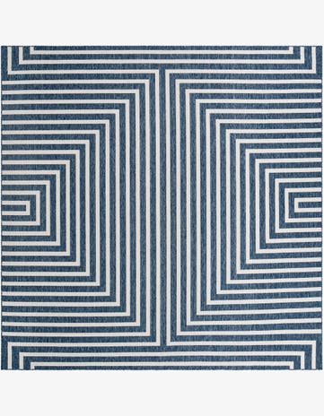 12' x 12' Easy-Clean Modern Indoor / Outdoor Square Rug