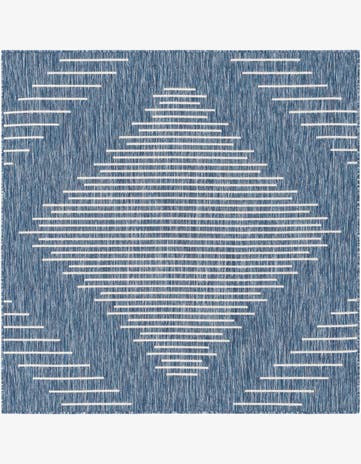 5' 3 x 5' 3 Easy-Clean Modern Indoor / Outdoor Square Rug