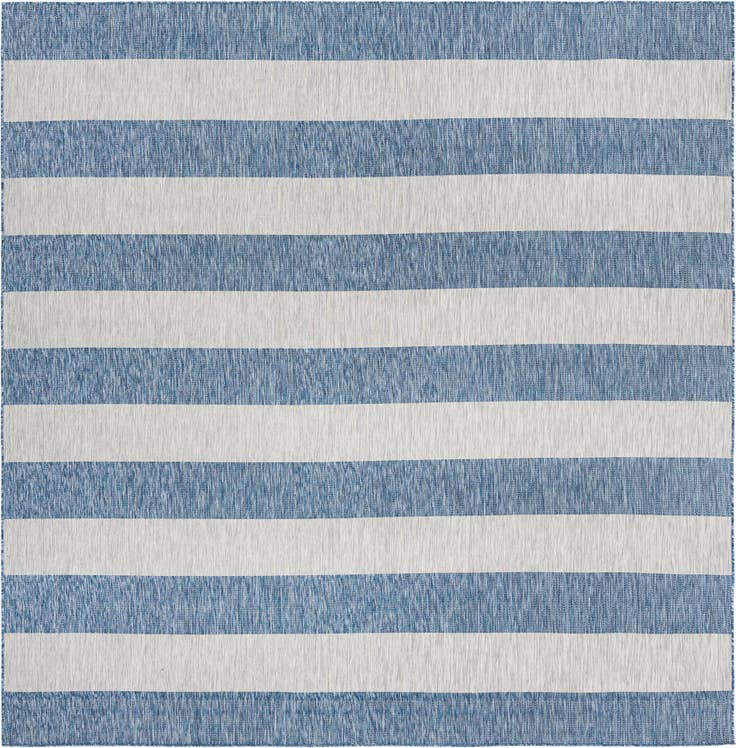 Detail image of 10' 8 x 10' 8 Easy-Clean Ribbon Indoor / Outdoor Square Rug