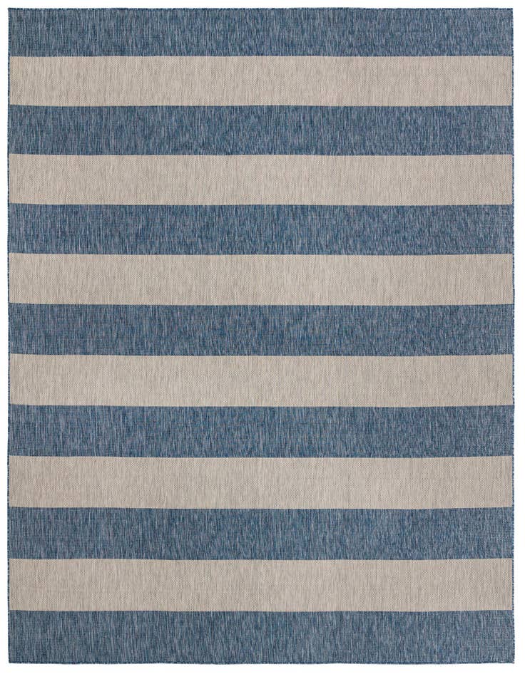 Detail image of 13' x 13' Easy-Clean Ribbon Indoor / Outdoor Square Rug