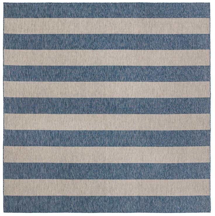 Detail image of 13' x 13' Easy-Clean Ribbon Indoor / Outdoor Square Rug
