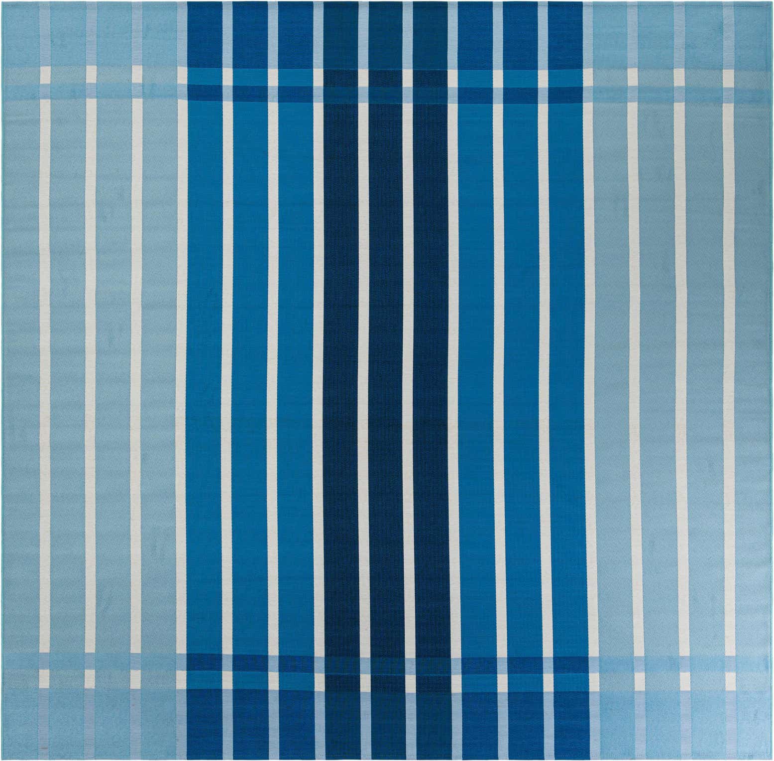 10' x 10' Easy-Clean Ribbon Indoor / Outdoor Square Rug