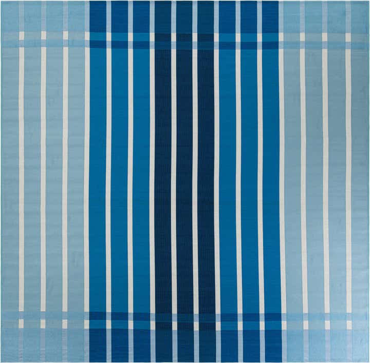 10' x 10' Easy-Clean Ribbon Indoor / Outdoor Square Rug