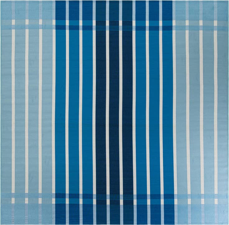 Detail image of 10' x 10' Easy-Clean Ribbon Indoor / Outdoor Square Rug