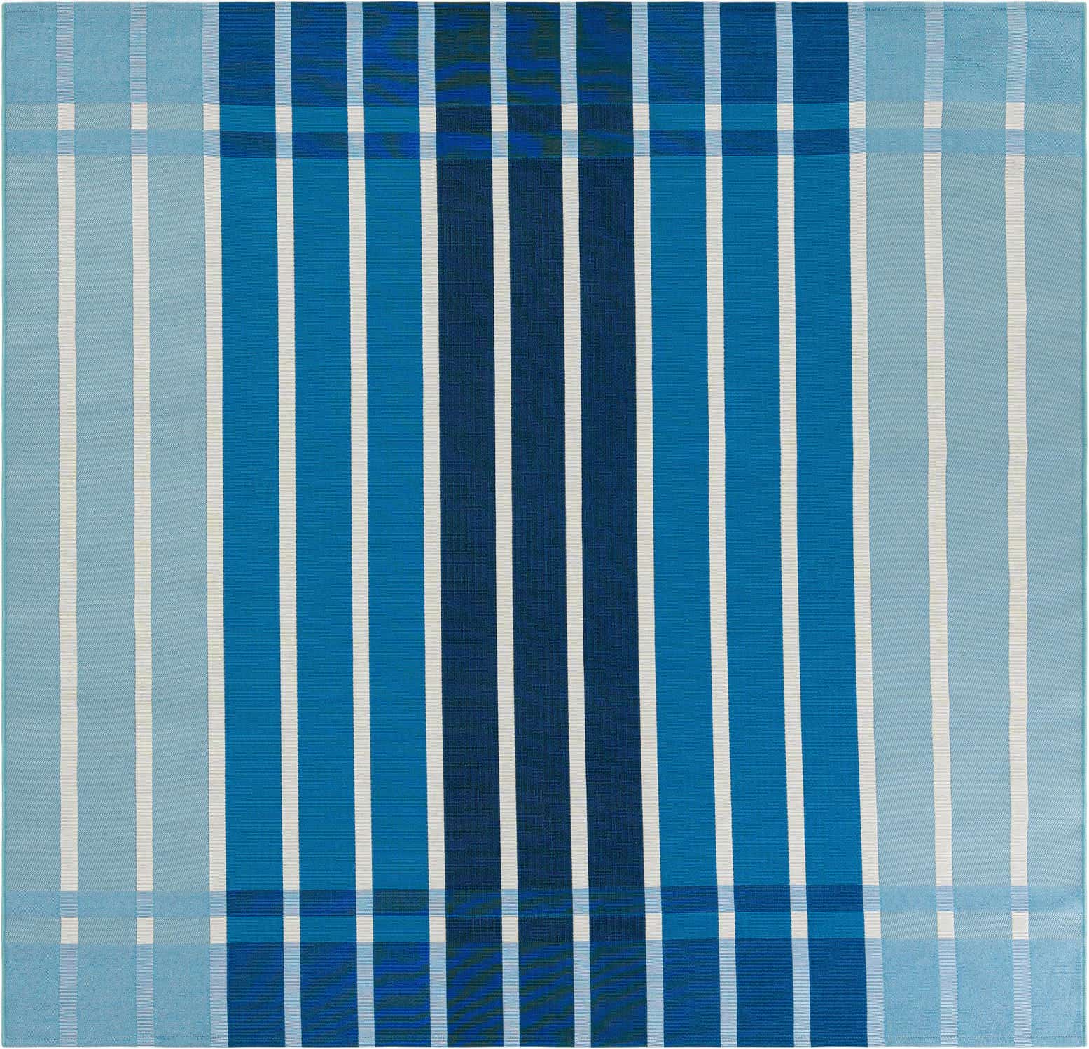 7' 10 x 7' 10 Easy-Clean Ribbon Indoor / Outdoor Square Rug