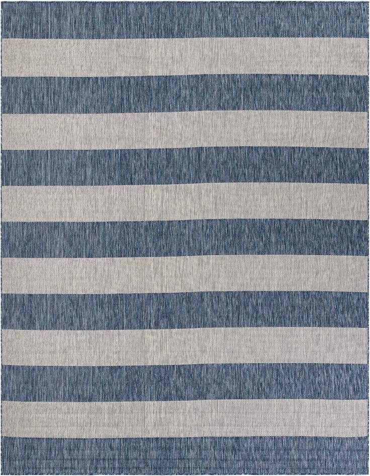 Detail image of 10' x 10' Easy-Clean Ribbon Indoor / Outdoor Square Rug