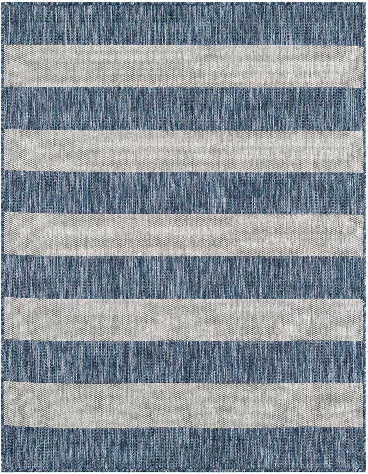 Detail image of 5' 3 x 5' 3 Easy-Clean Ribbon Indoor / Outdoor Square Rug