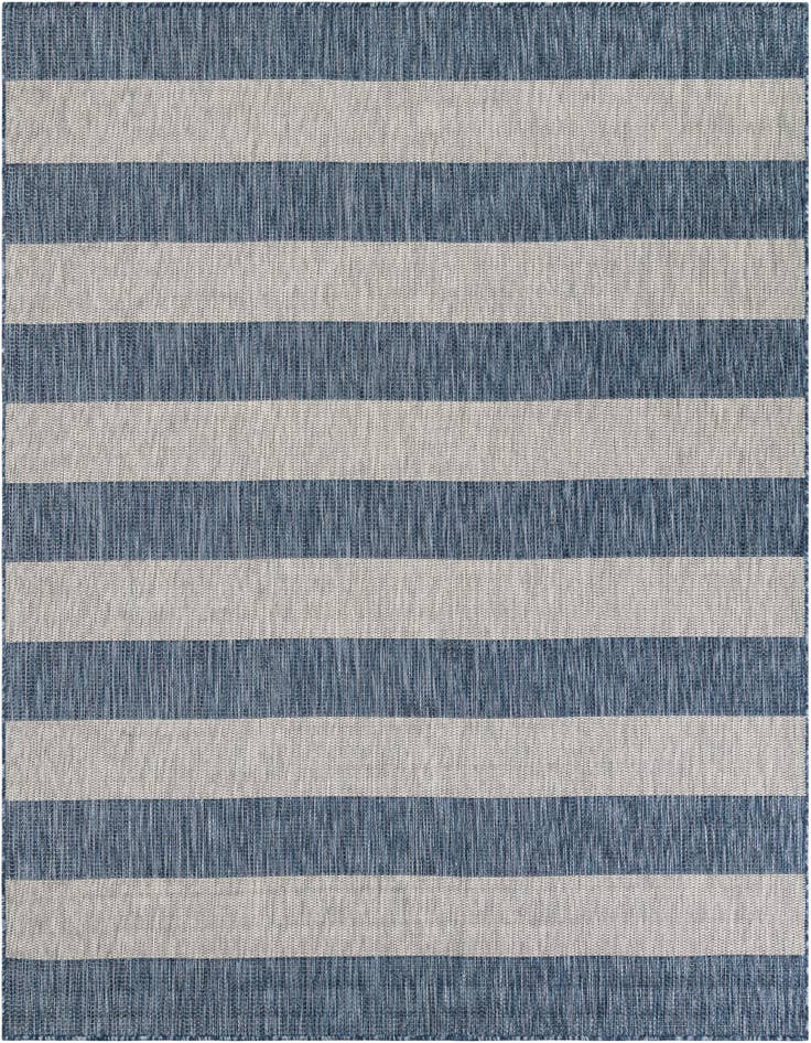 Detail image of 7' 10 x 7' 10 Easy-Clean Ribbon Indoor / Outdoor Square Rug