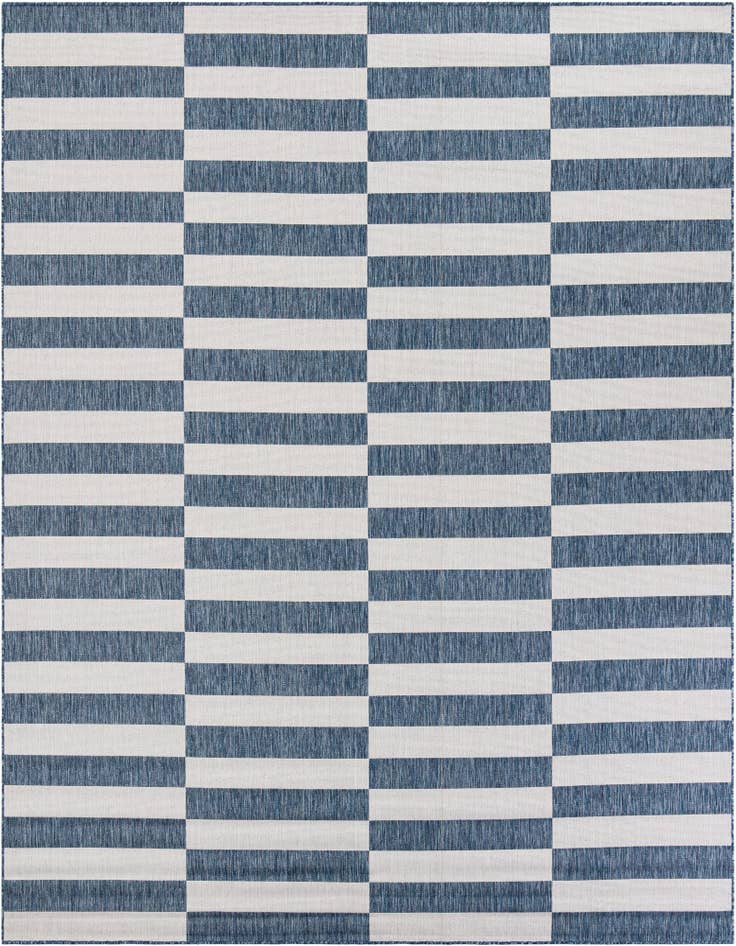 Detail image of 10' x 10' Easy-Clean Ribbon Indoor / Outdoor Square Rug