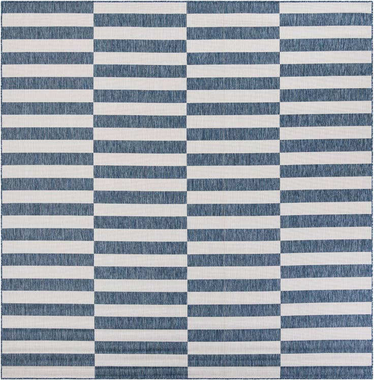 Detail image of 10' x 10' Easy-Clean Ribbon Indoor / Outdoor Square Rug