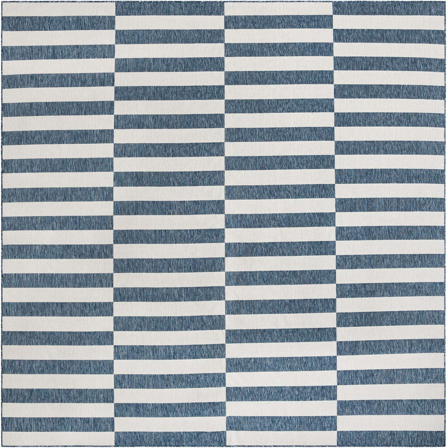 12' x 12' Easy-Clean Ribbon Indoor / Outdoor Square Rug