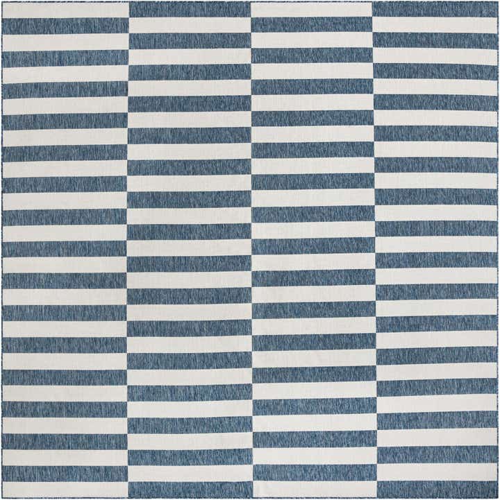 365cm x 365cm Easy-Clean Ribbon Indoor / Outdoor Square Rug