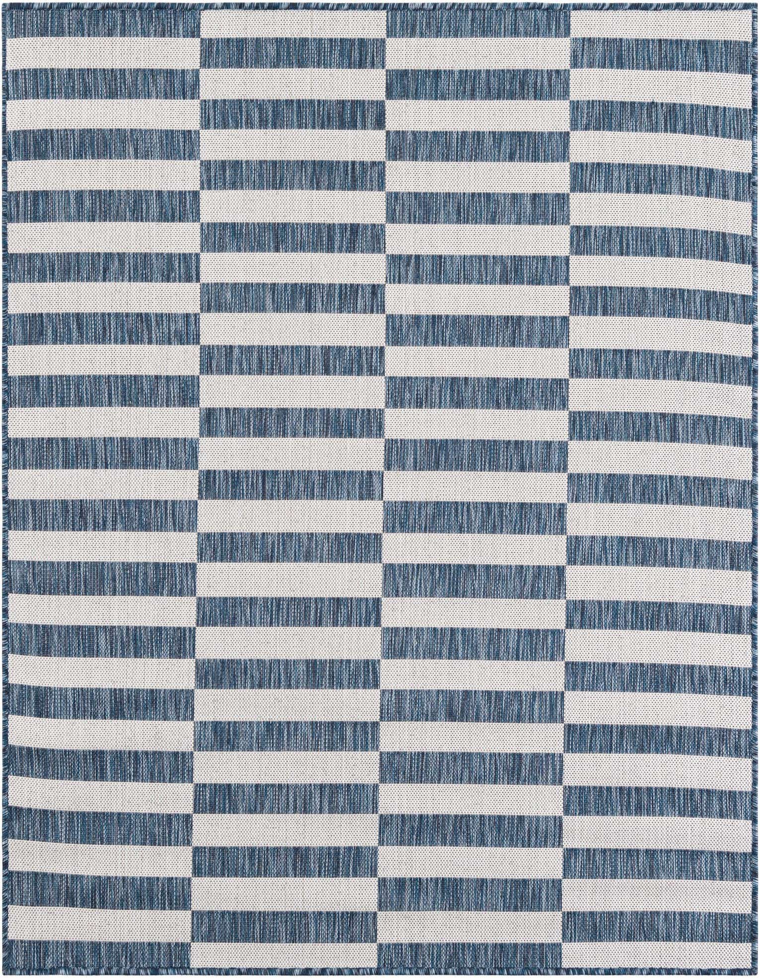 5' 3 x 5' 3 Easy-Clean Ribbon Indoor / Outdoor Square Rug