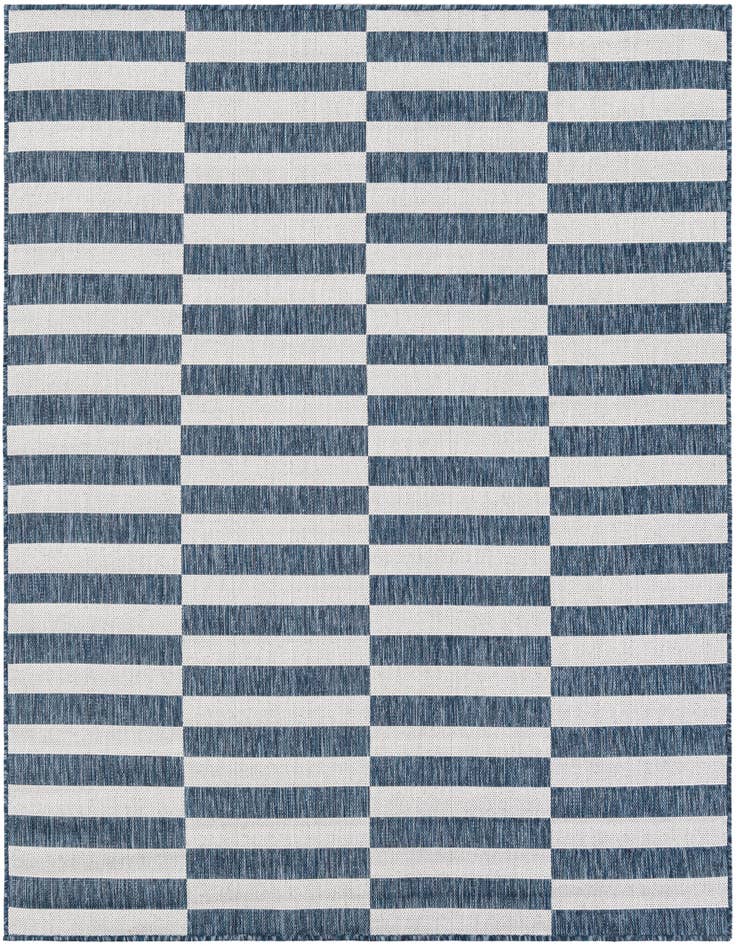 Detail image of 6' x 6' Easy-Clean Ribbon Indoor / Outdoor Square Rug