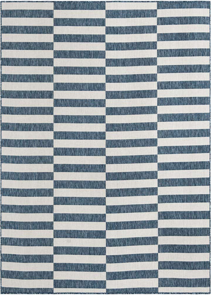 7' 10 x 7' 10 Easy-Clean Ribbon Indoor / Outdoor Square Rug
