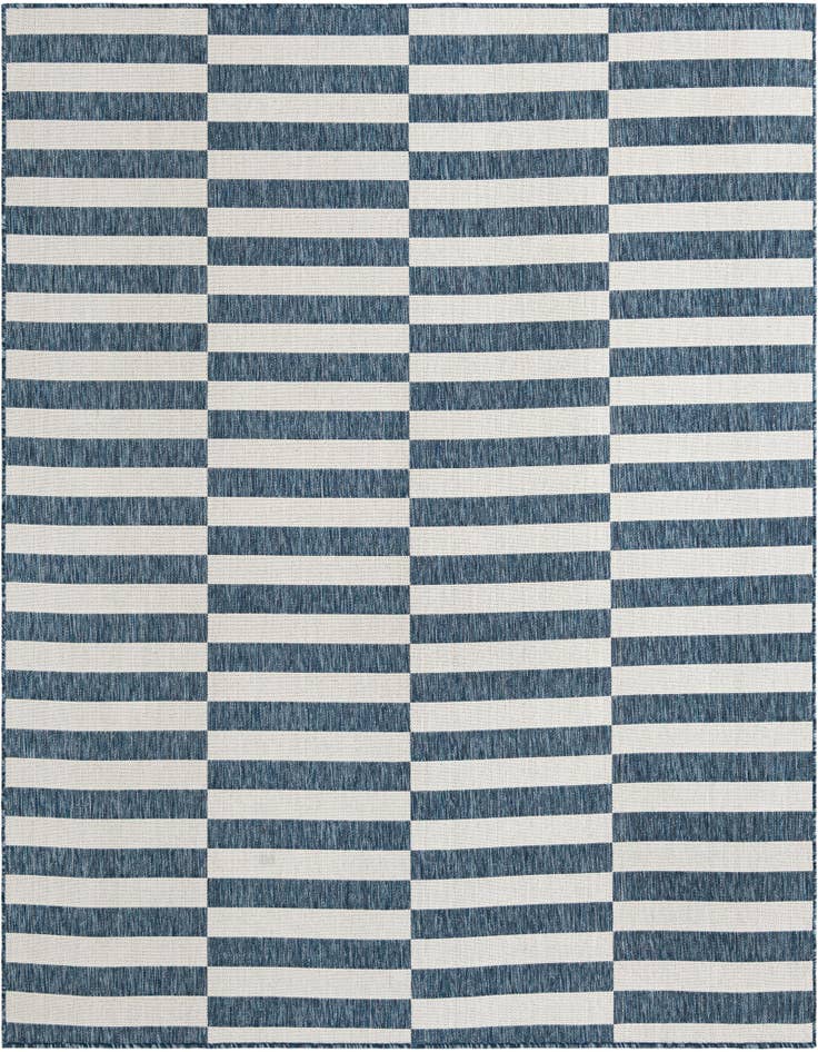 Detail image of 7' 10 x 7' 10 Easy-Clean Ribbon Indoor / Outdoor Square Rug