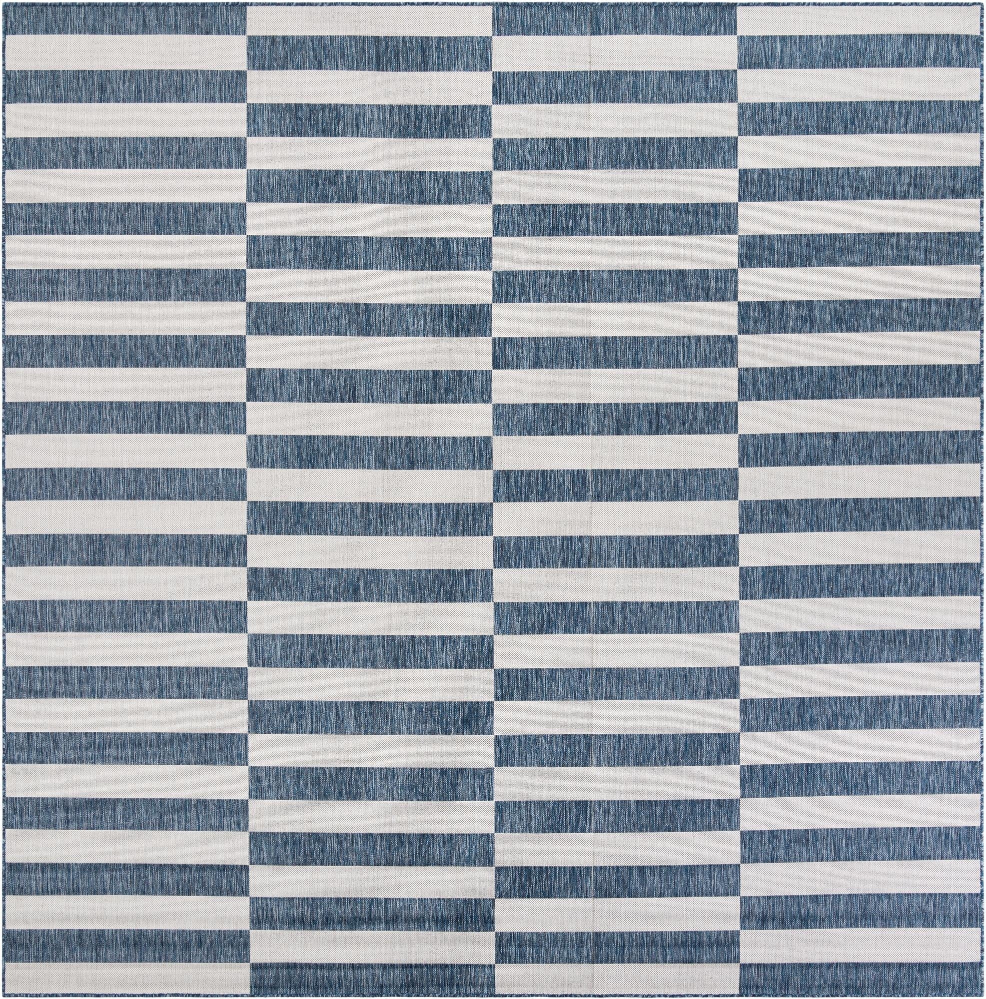 10' x 10' Washable Ribbon Indoor / Outdoor Square Rug