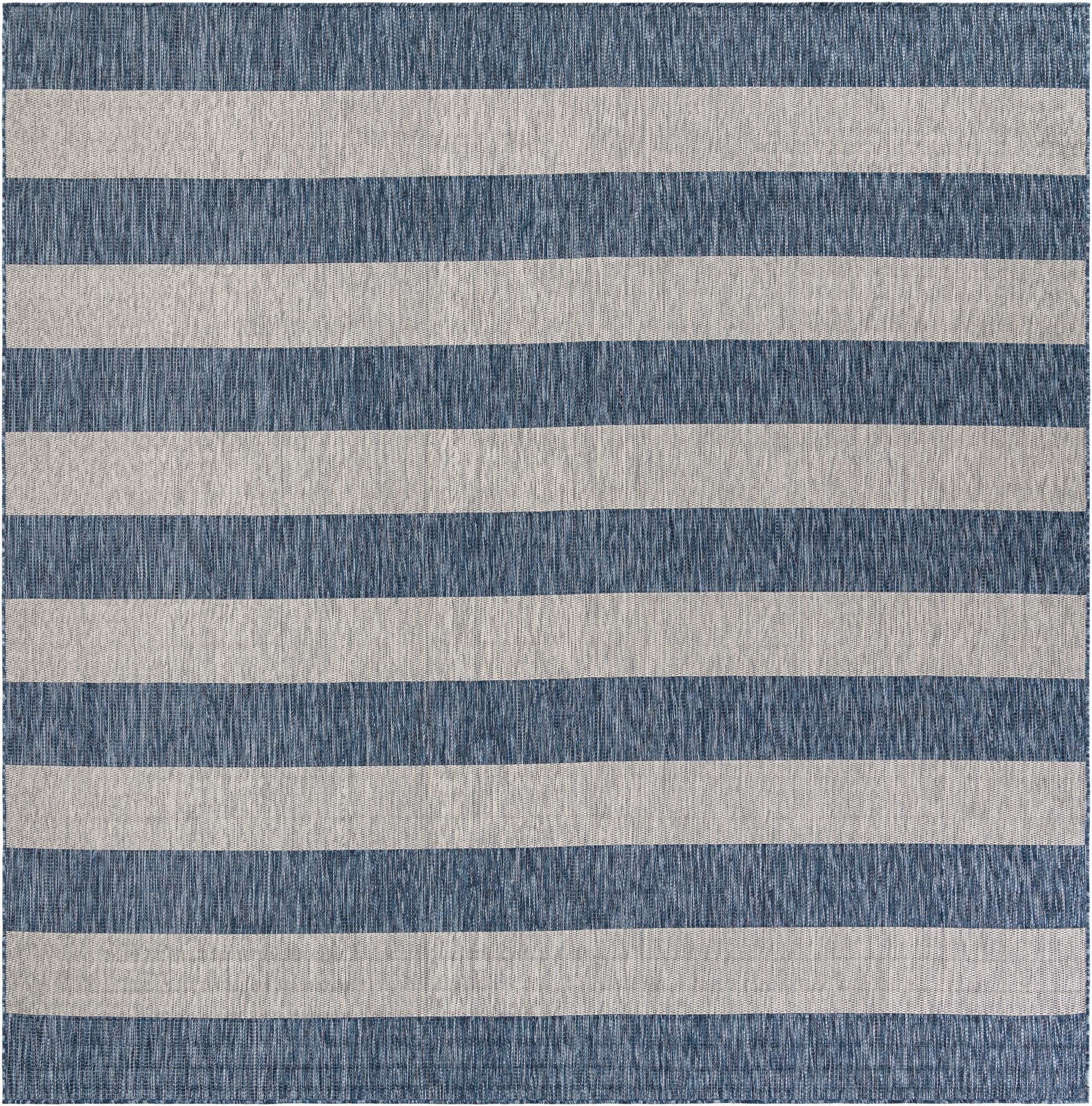 10' x 10' Washable Ribbon Indoor / Outdoor Square Rug