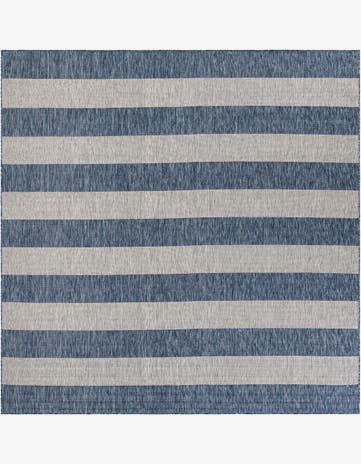 10' x 10' Easy-Clean Ribbon Indoor / Outdoor Square Rug