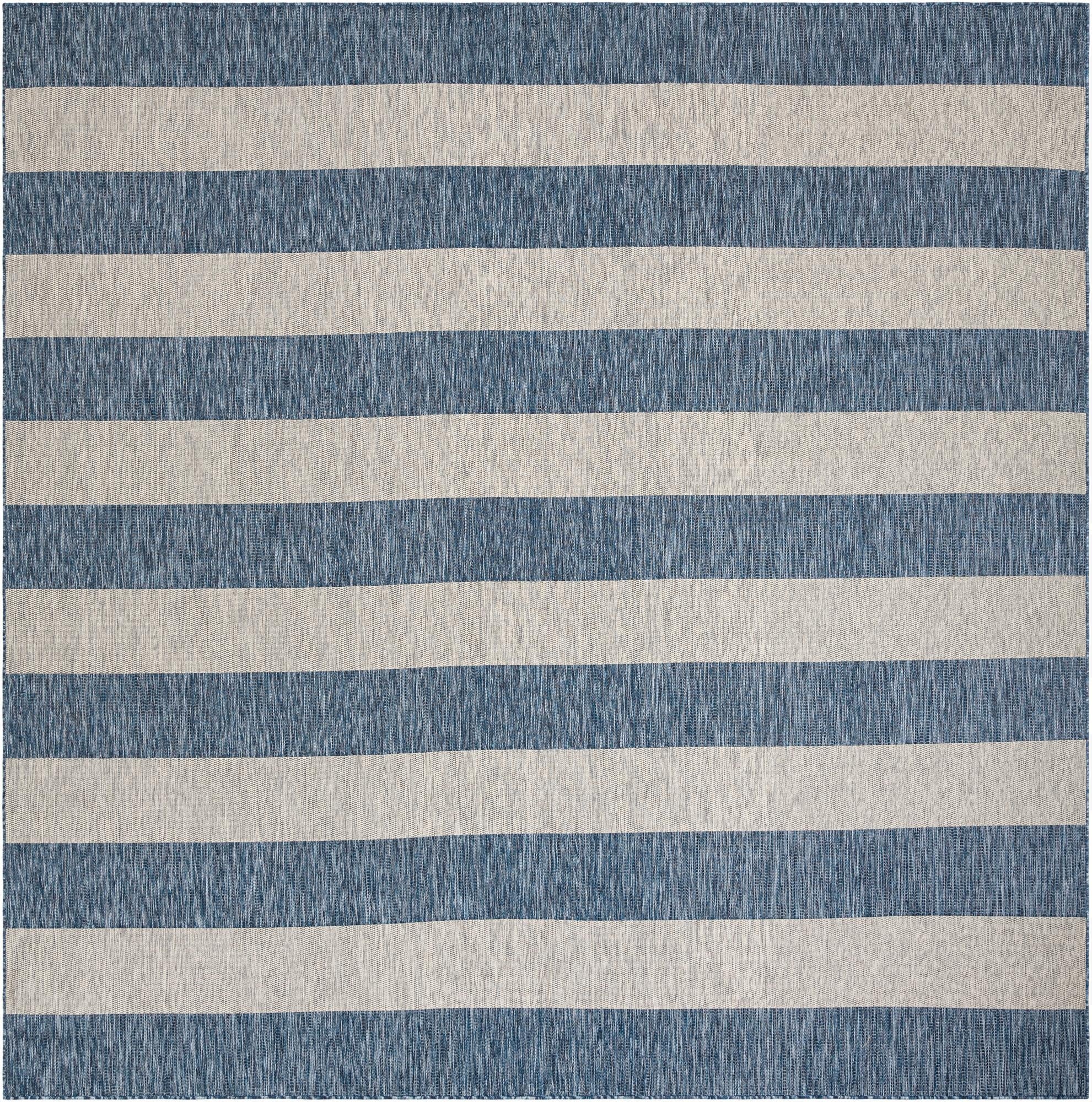 12' x 12' Washable Ribbon Indoor / Outdoor Square Rug