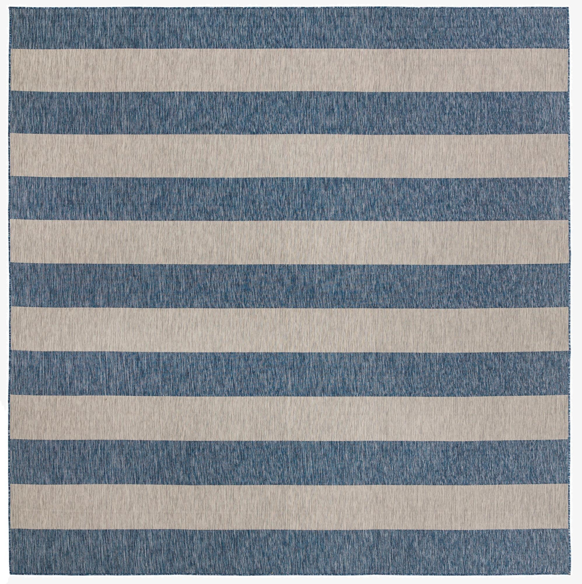 13' x 13' Washable Ribbon Indoor / Outdoor Square Rug
