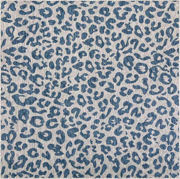 7' 10 x 7' 10 Easy-Clean Safari Indoor / Outdoor Square Rug