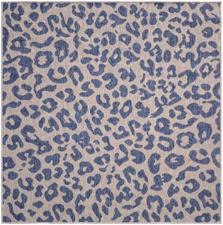 Detail image of 5' 3 x 5' 3 Easy-Clean Safari Indoor / Outdoor Square Rug