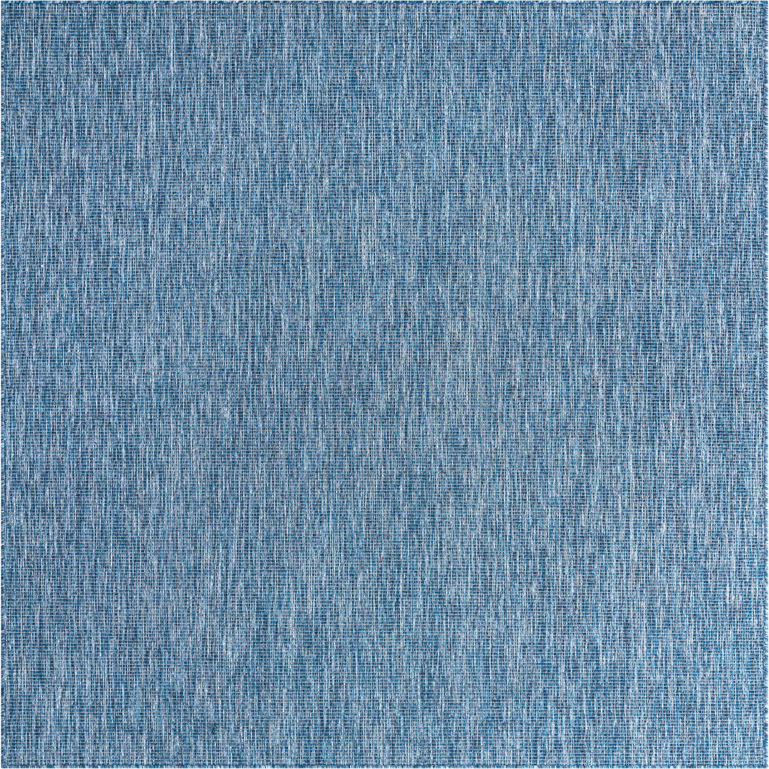 7' 10 x 7' 10 Easy-Clean Solid Indoor / Outdoor Square Rug