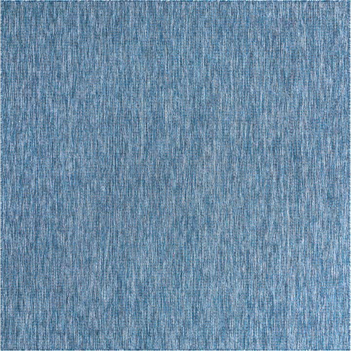 7' 10 x 7' 10 Easy-Clean Solid Indoor / Outdoor Square Rug