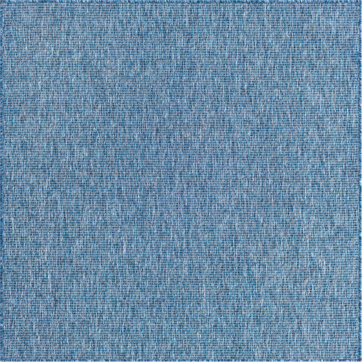 Detail image of 5' 3 x 5' 3 Easy-Clean Solid Indoor / Outdoor Square Rug