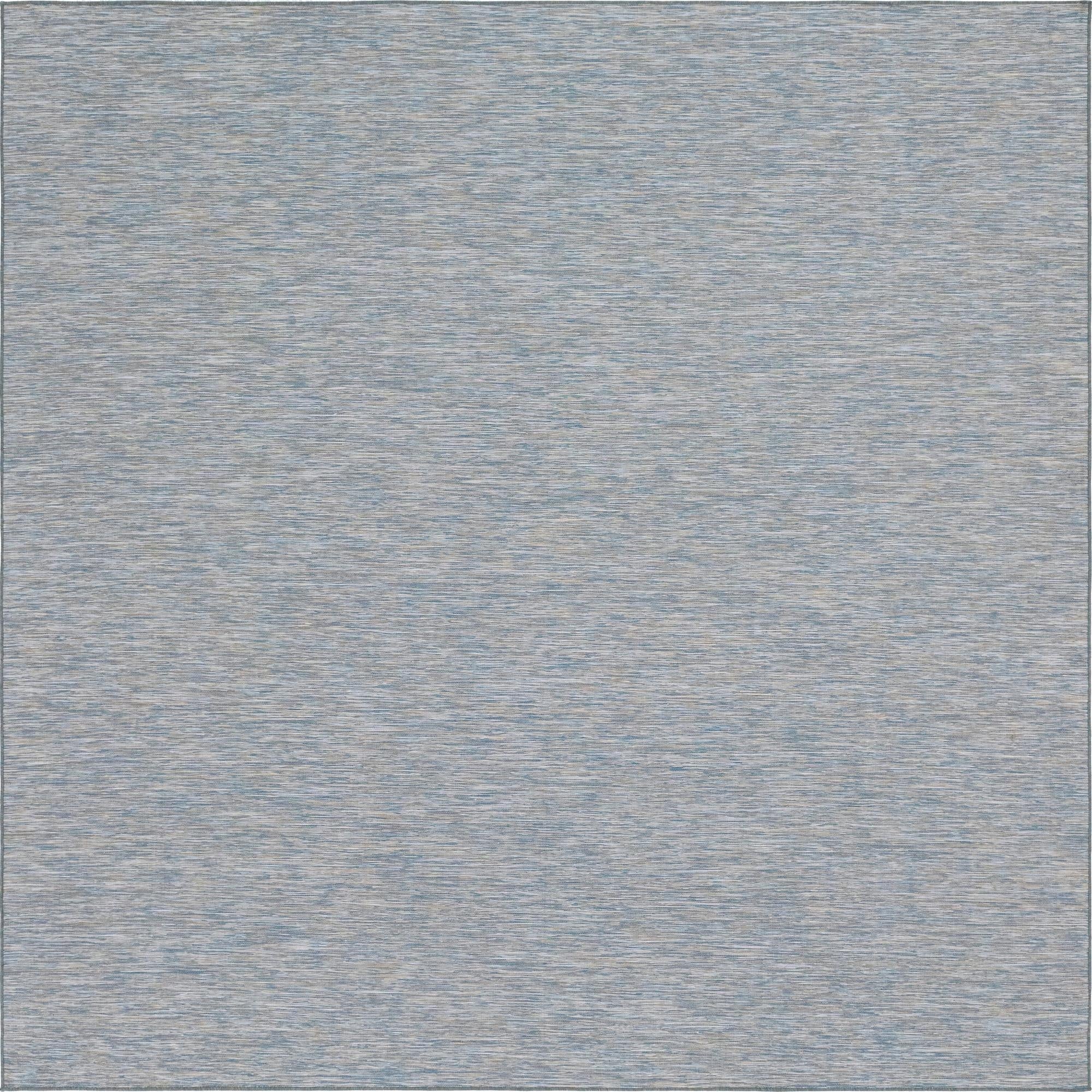 10' 2 x 10' 3  Washable Solid Indoor / Outdoor Square Rug