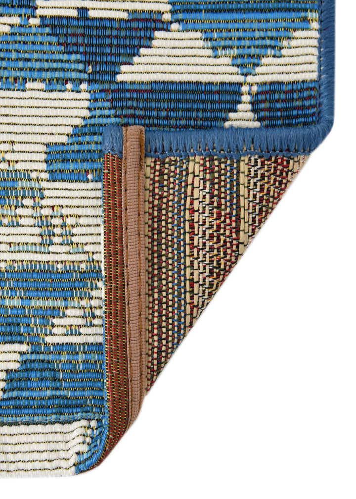 6' x 6' Easy-Clean Southwestern Indoor / Outdoor Square Rug