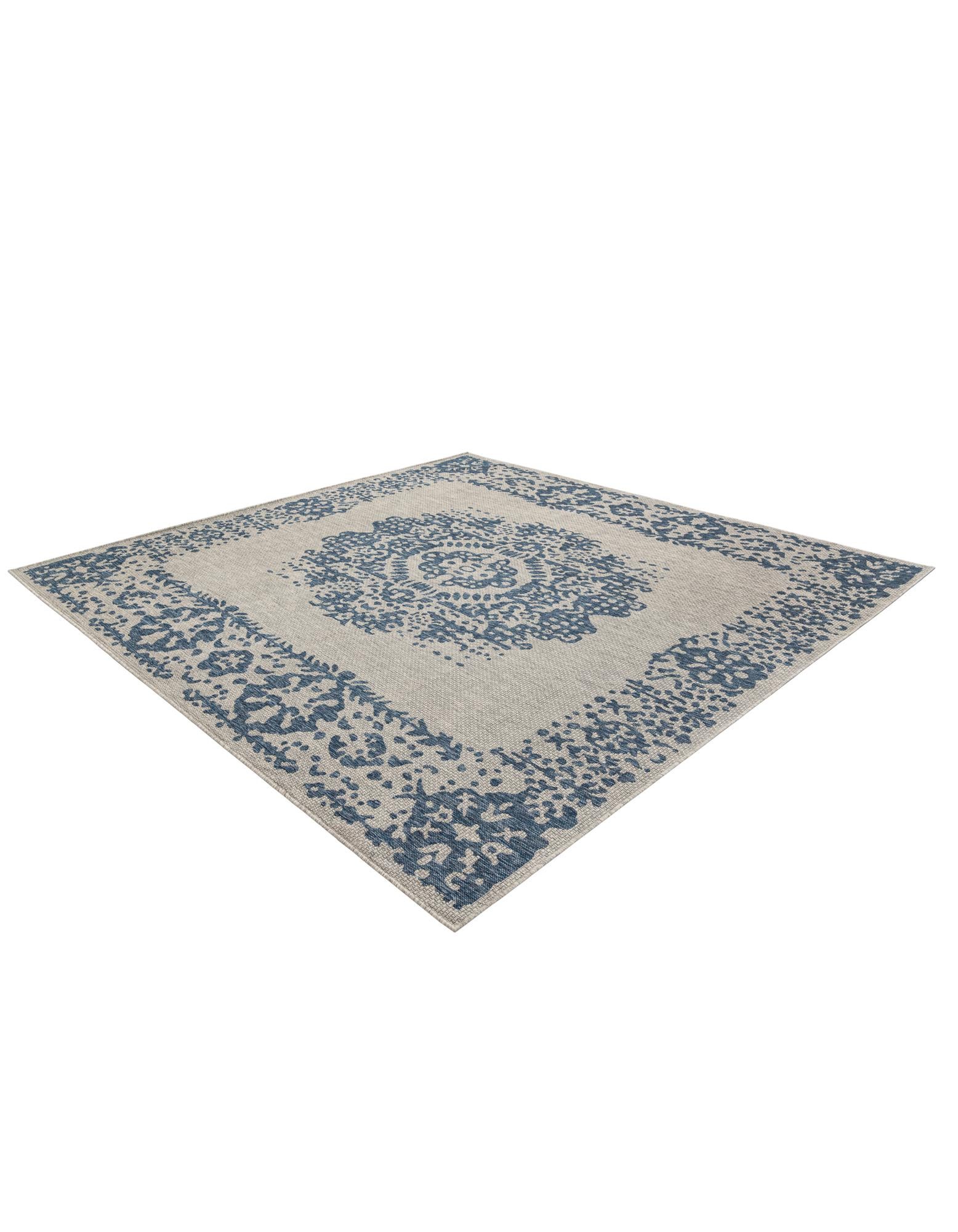 10' x 10' Easy-Clean Traditional Indoor / Outdoor Square Rug