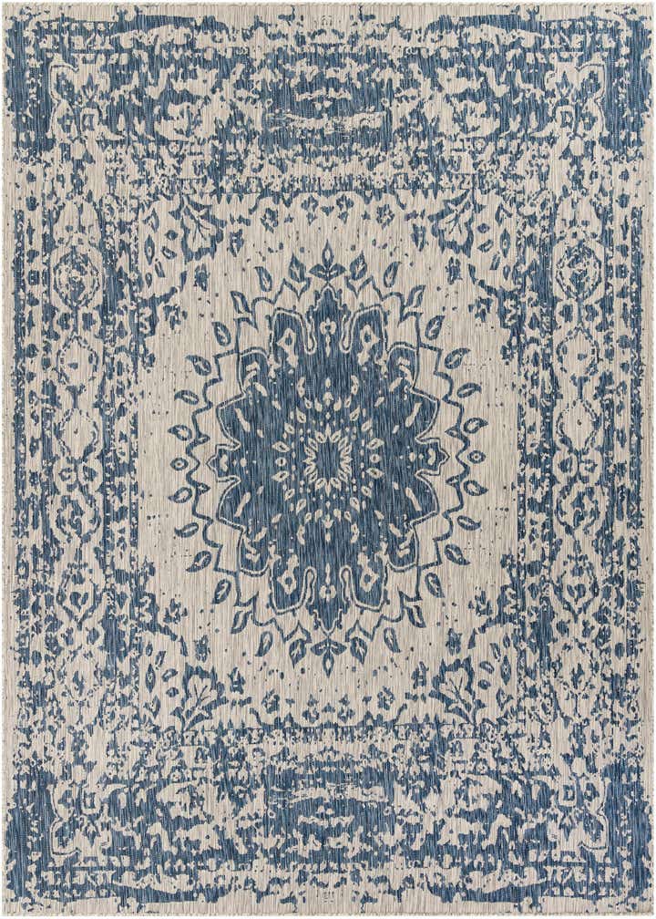 10' x 10' Easy-Clean Traditional Indoor / Outdoor Square Rug