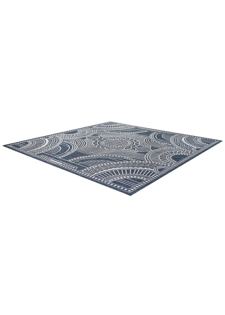 13' x 13' Easy-Clean Traditional Indoor / Outdoor Square Rug